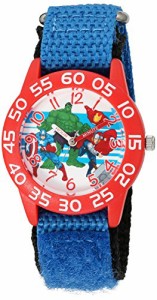 腕時計 マーベルコミック アメコミ Marvel Kids' Plastic Time Teacher Analog Quartz Nylon Strap Wa