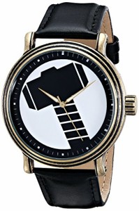 腕時計 マーベルコミック アメコミ Marvel Men's W001773 The Avengers Thor Analog-Quartz Black Wat