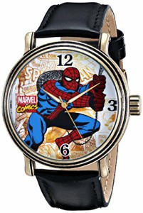 腕時計 マーベルコミック アメコミ Marvel Men's W001763 Spider-Man Analog-Quartz Black Watch