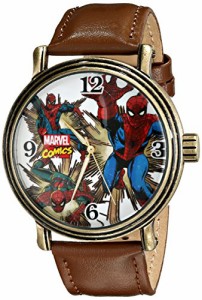 腕時計 マーベルコミック アメコミ Marvel Spider-Man Adult Vintage Analog Quartz Watch