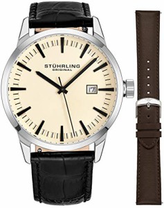 腕時計 ストゥーリングオリジナル メンズ Stuhrling Original Mens Minimalist Swiss Quartz Stain