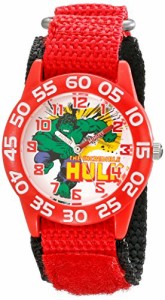 腕時計 マーベルコミック アメコミ Marvel Kids' W001725 Hulk Analog Display Analog Quartz Red Wat