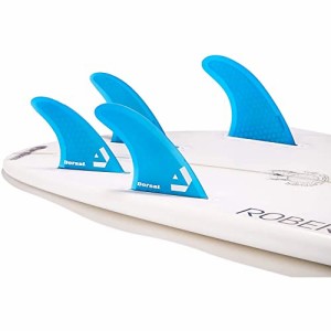 サーフィン フィン マリンスポーツ DORSAL Surfboard Fins Quad 4 Set Future Compatible Blue Medium