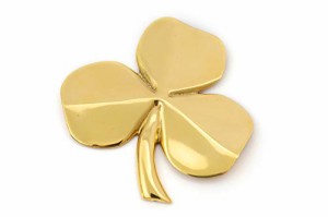 壁飾り インテリア タペストリー Robert Emmet Co Brass Shamrock Wall Hanging Good Luck Blessing