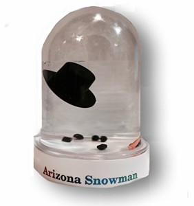 スノーグローブ 雪 置物 Snowglobe Original Melted Snowman Snow Globe Travel Souvenir Gift (Arizona)