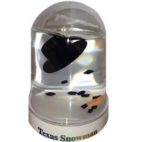 スノーグローブ 雪 置物 Snowglobe Original Melted Snowman Snow Globe Travel Souvenir Gift (Texas)