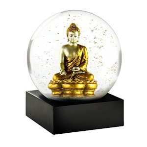 スノーグローブ 雪 置物 CoolSnowGlobes Gold Buddha Cool Snow Globe