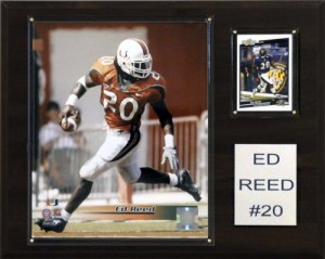 壁飾り インテリア タペストリー NCAA Football Ed Reed Miami Hurricanes Player Plaque