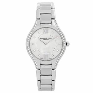 腕時計 レイモンドウェイル レイモンドウィル Raymond Weil Women's Noemia White MOP Dial Stai