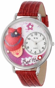 腕時計 気まぐれなかわいい プレゼント Whimsical Watches Unisex U0470005 Red Hat Madam Red Leat