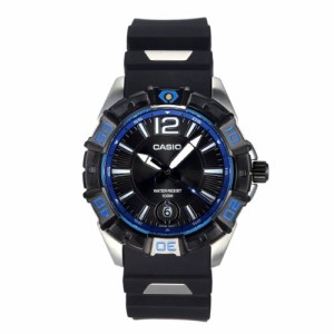 腕時計 カシオ メンズ Casio Men's MTD1070-1A1V Black Resin Quartz Watch with Black Dial