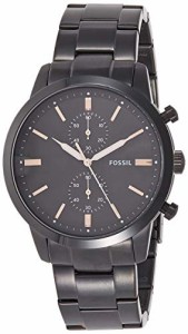 腕時計 フォッシル メンズ Fossil Men's FS5379 44mm Townsman Analog Display Quartz Black Watch