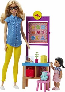 バービー バービー人形 バービーキャリア Barbie Teacher Dolls & Playset with Fashion Doll, Sma