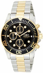 腕時計 インヴィクタ インビクタ Invicta Men's Pro Diver Quartz Gold and Steel Watch with Black Di