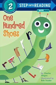 海外製絵本 知育 英語 One Hundred Shoes: A Math Reader (Step-Into-Reading, Step 2)