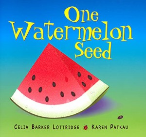 海外製絵本 知育 英語 One Watermelon Seed