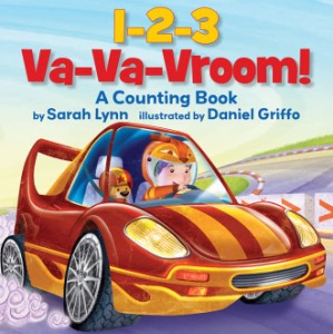 海外製絵本 知育 英語 1-2-3 Va-Va-Vroom!: A Counting Book