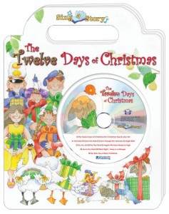 海外製絵本 知育 英語 The Twelve Days of Christmas Sing a Story Handled Board Book with CD