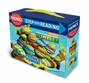 海外製絵本 知育 英語 Phonics Power! (Teenage Mutant Ninja Turtles): 12 Step into Reading Books