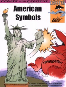 海外製絵本 知育 英語 American Symbols (Chester the Crab's Comics with Content Series)