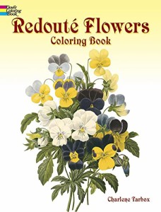 海外製絵本 知育 英語 Redout? Flowers Coloring Book (Dover Flower Coloring Books)