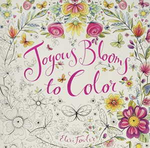 海外製絵本 知育 英語 Joyous Blooms to Color: Coloring Book for Adults and Kids to Share: A Springtime