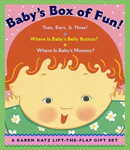 海外製絵本 知育 英語 Baby's Box of Fun (Boxed Set): A Karen Katz Lift-the-Flap Gift Set: Where Is Bab