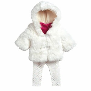 アドラ 赤ちゃん人形 ベビー人形 Adora 18" Clothing -Snow Bunny Fluffy Coat, Fits 18" American Gir