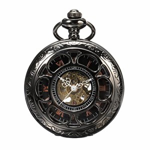 腕時計 スチームパンク steampunk ShoppeWatch Men’s Pocket Watch with Chain | Hand Winding Vintage P