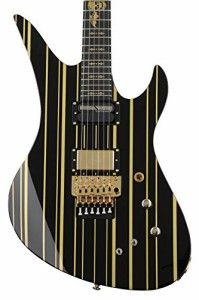 シェクター エレキギター 海外直輸入 Schecter Synyster Gates Custom-S - Black with Gold Stripes