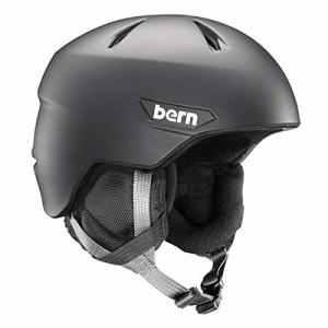 スノーボード ウィンタースポーツ 海外モデル Bern, Kids Weston Jr Snow Helmet, Matte Black, 