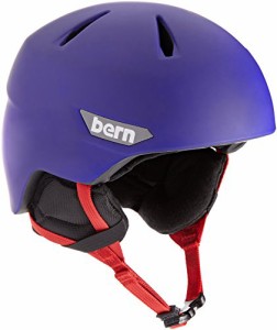 スノーボード ウィンタースポーツ 海外モデル BERN Kids Weston Jr. Snow Helmet Matte Cobalt B