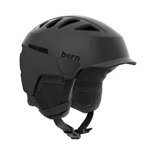 スノーボード ウィンタースポーツ 海外モデル Bern Men's Heist Brim Snow Helmet Satin Black S