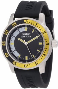 腕時計 インヴィクタ インビクタ Invicta Men's 12846 Specialty Black Dial Watch, Black/Yellow