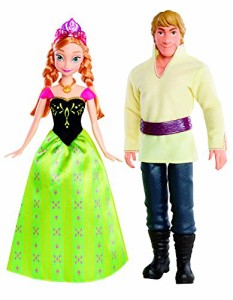 アナと雪の女王 アナ雪 ディズニープリンセス Disney Frozen Anna and Kristoff Doll, 2-Pack