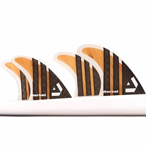 サーフィン フィン マリンスポーツ DORSAL Surfboard Fins Quad 4 Set Future Compatible Bamboo Medi