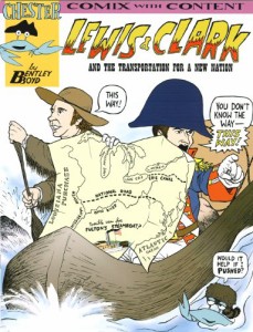 海外製絵本 知育 英語 Lewis and Clark and Transportation for a New Nation (Chester the Crab's Comix Wi