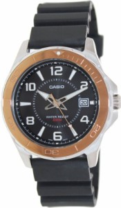 腕時計 カシオ メンズ Casio Men's MTD1074-1AV Black Plastic Quartz Watch with Black Dial