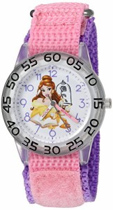 腕時計 ディズニー キッズ Disney Girl's 'Belle' Quartz Plastic and Nylon Watch, Color:Pink (Model: W