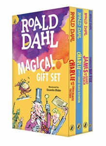 海外製絵本 知育 英語 Roald Dahl Magical Gift Set (4 Books): Charlie and the Chocolate Factory, James 
