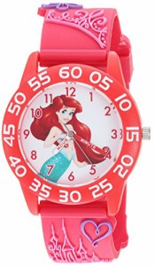 腕時計 ディズニー キッズ Disney Girl's 'Princess' Quartz Plastic Casual Watch, Color:Pink (Model: W
