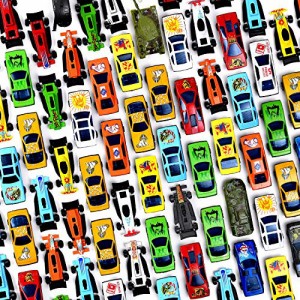 ホットウィール マテル ミニカー PREXTEX 100 Pc Diecast Cars - Race Cars Toys for Kids - Toy Cars 