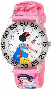 腕時計 ディズニー キッズ Disney Girl's 'Snow White' Quartz Plastic and Nylon Casual Watch, Color:Pi