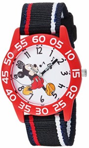 腕時計 ディズニー キッズ Disney Boy's 'Mickey Mouse' Quartz Plastic and Nylon Casual Watch, Color:B