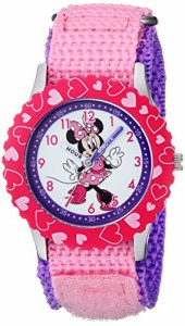 腕時計 ディズニー キッズ Disney Girl's 'Minnie Mouse' Quartz Plastic and Nylon Casual Watch, Color: