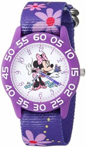 腕時計 ディズニー キッズ Disney Girl's 'Minnie Mouse' Quartz Plastic and Nylon Casual Watch, Color: