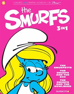 海外製絵本 知育 英語 The Smurfs 3-in-1 #2: The Smurfette, The Smurfs and the Egg, and The Smurfs and 