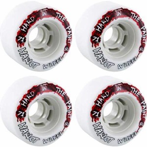 ウィール タイヤ スケボー Venom Hard In The Paint White / Red Skateboard Wheels - 71mm 80a (Set of 4