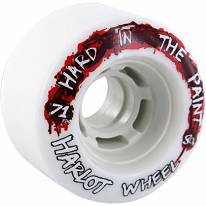 ウィール タイヤ スケボー Venom Hard in The Paint 71mm 80a White/Red Longboard Wheels (Set of 4)