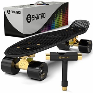 スタンダードスケートボード スケボー 海外モデル Skatro - Mini Cruiser Skateboard. 22x6inc